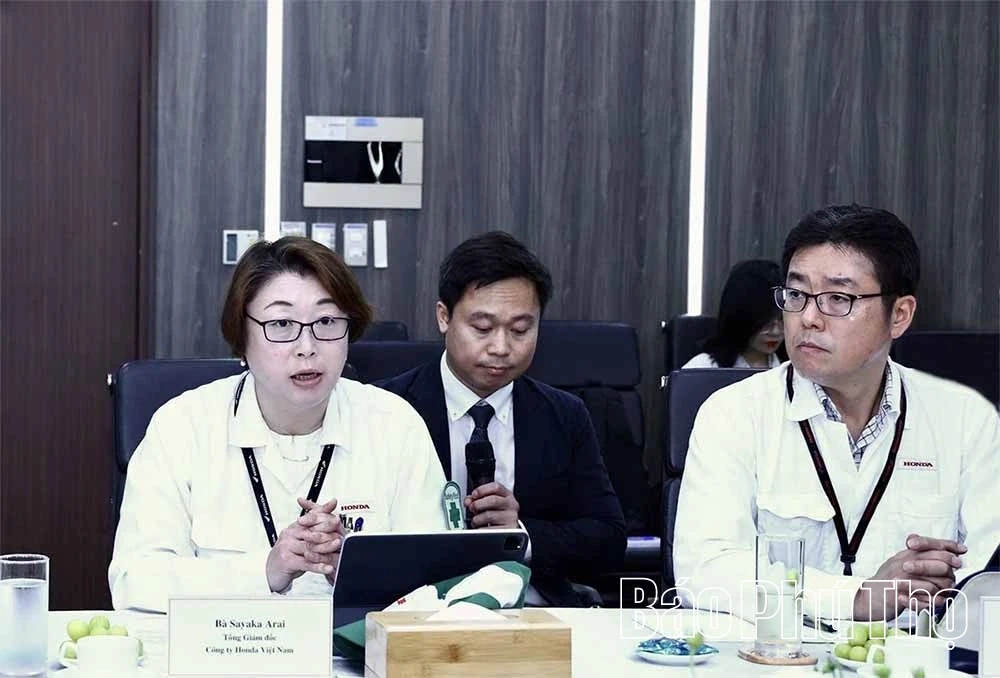 Bí thư Tỉnh ủy Phạm Đại Dương thăm và làm việc tại Công ty Honda Việt Nam
