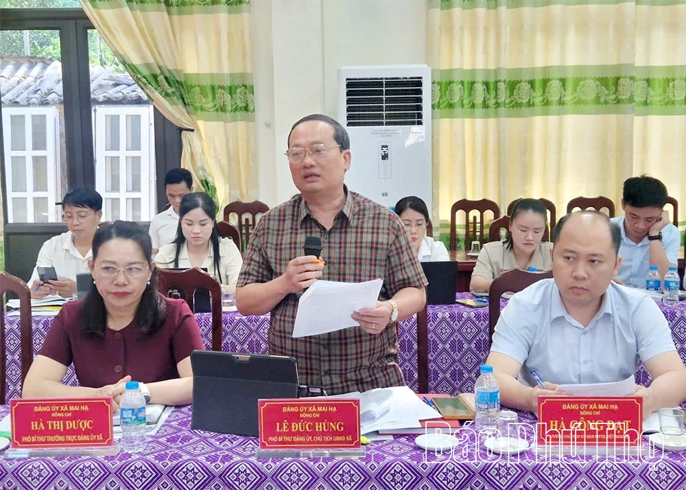 Đoàn giám sát số 21 đề nghị Mai Hạ khắc phục khó khăn trong vận hành chính quyền địa phương 2 cấp