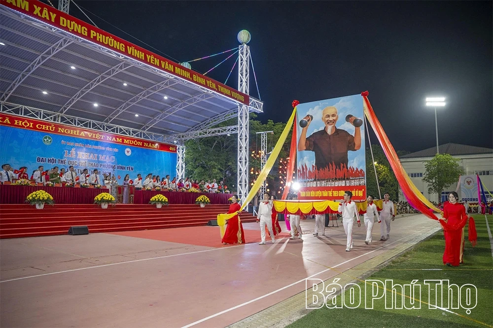 Khai mạc Đại hội Thể dục thể thao phường Vĩnh Yên lần thứ I năm 2026