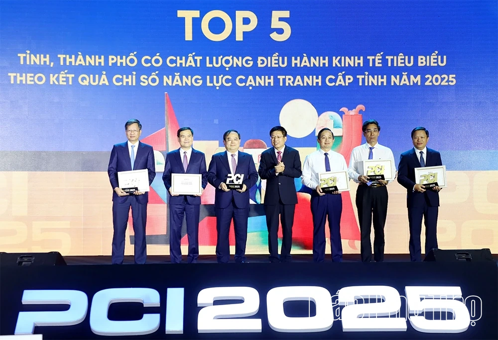 Phú Thọ được vinh danh trong nhóm 5 địa phương có chất lượng điều hành kinh tế tiêu biểu trên bảng xếp hạng PCI 2025