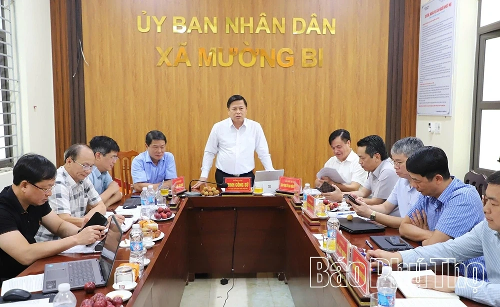 Vice Chairman Dinh Cong Su Inspects Project Progress in the Da River Resettlement Zone