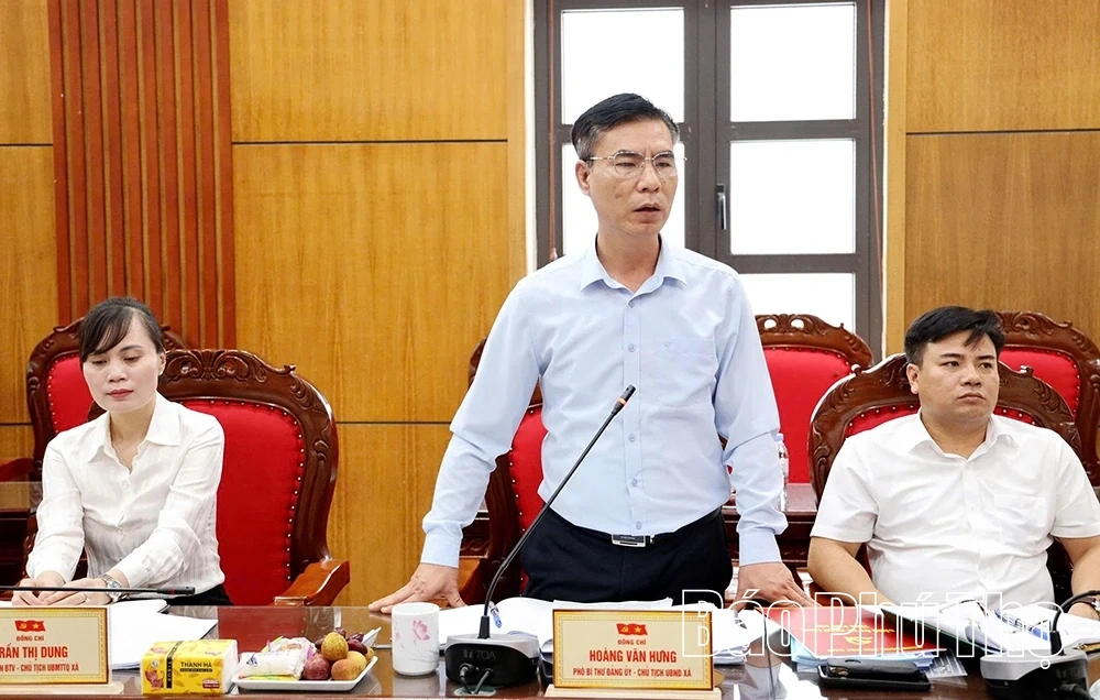 Thông qua dự thảo báo cáo giám sát Ban Thường vụ Đảng ủy các xã Bình Nguyên, Bình Tuyền, Xuân Lãng