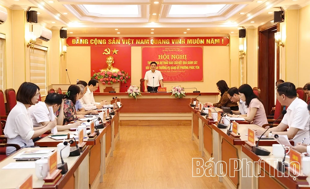 Thông qua dự thảo báo cáo kết quả giám sát đối với Ban Thường vụ Đảng ủy phường Phúc Yên
