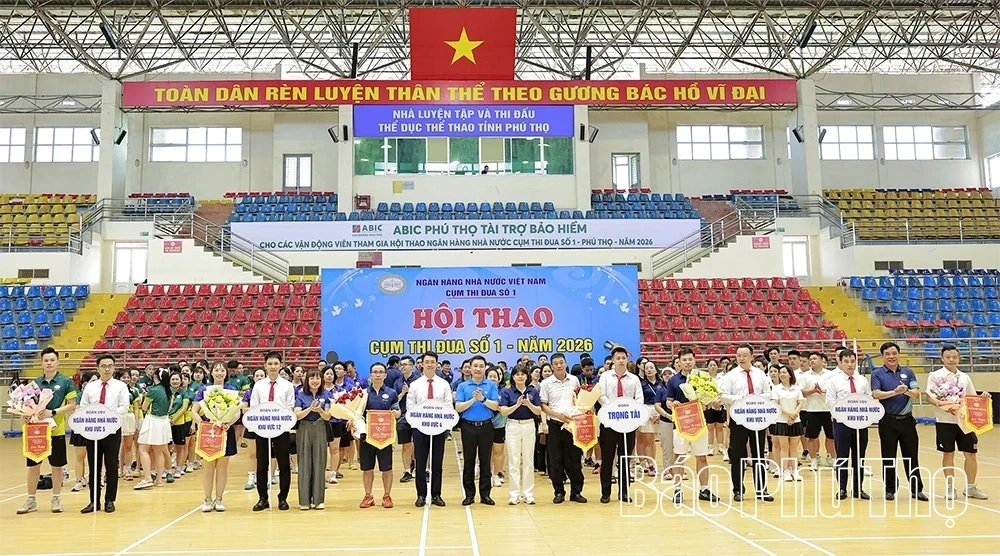 Nearly 180 Athletes Participate in the Sports Festival of Emulation Cluster No. 1 - State Bank of Vietnam