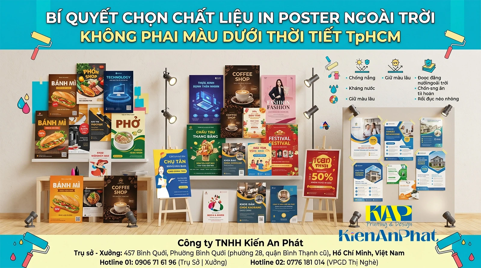 Bí Quyết Chọn Chất Liệu In Poster Ngoài Trời Không Phai Màu Dưới Thời Tiết TpHCM