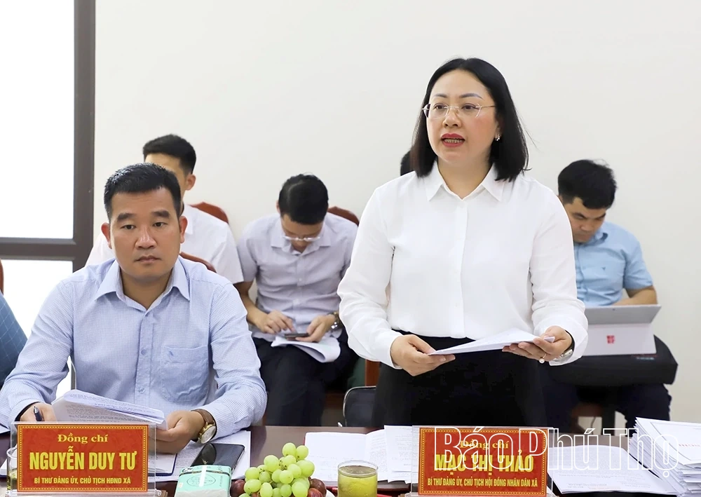 Thông qua dự thảo báo cáo giám sát đối với Đảng ủy các xã Toàn Thắng, Vân Sơn