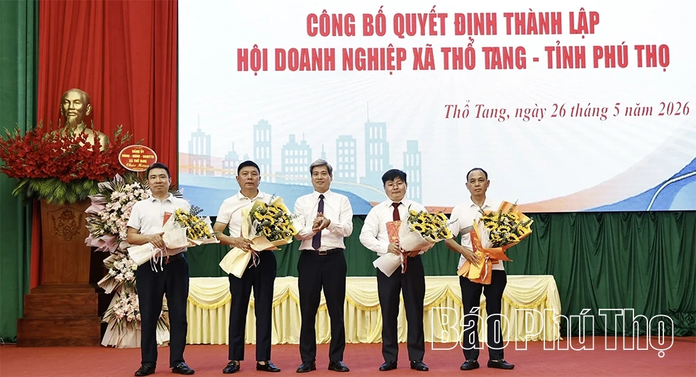 Công bố Quyết định thành lập Hội Doanh nghiệp xã Thổ Tang