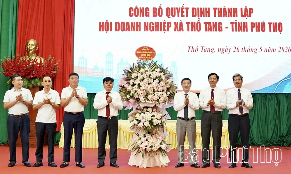 Công bố Quyết định thành lập Hội Doanh nghiệp xã Thổ Tang