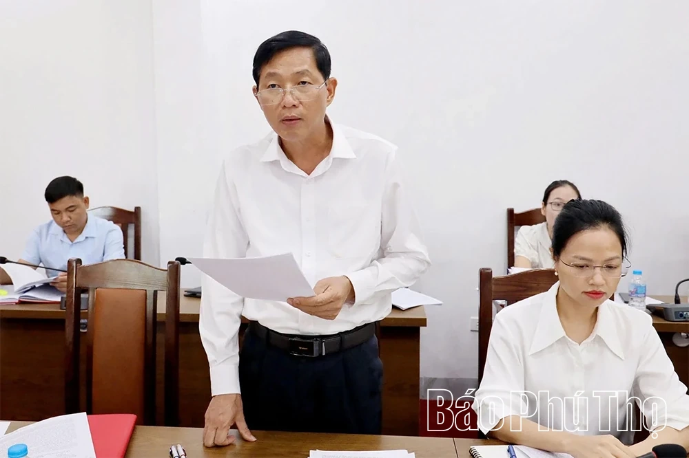 Thông qua dự thảo báo cáo giám sát đối với Ban Thường vụ Đảng ủy xã Sông Lô và Hải Lựu