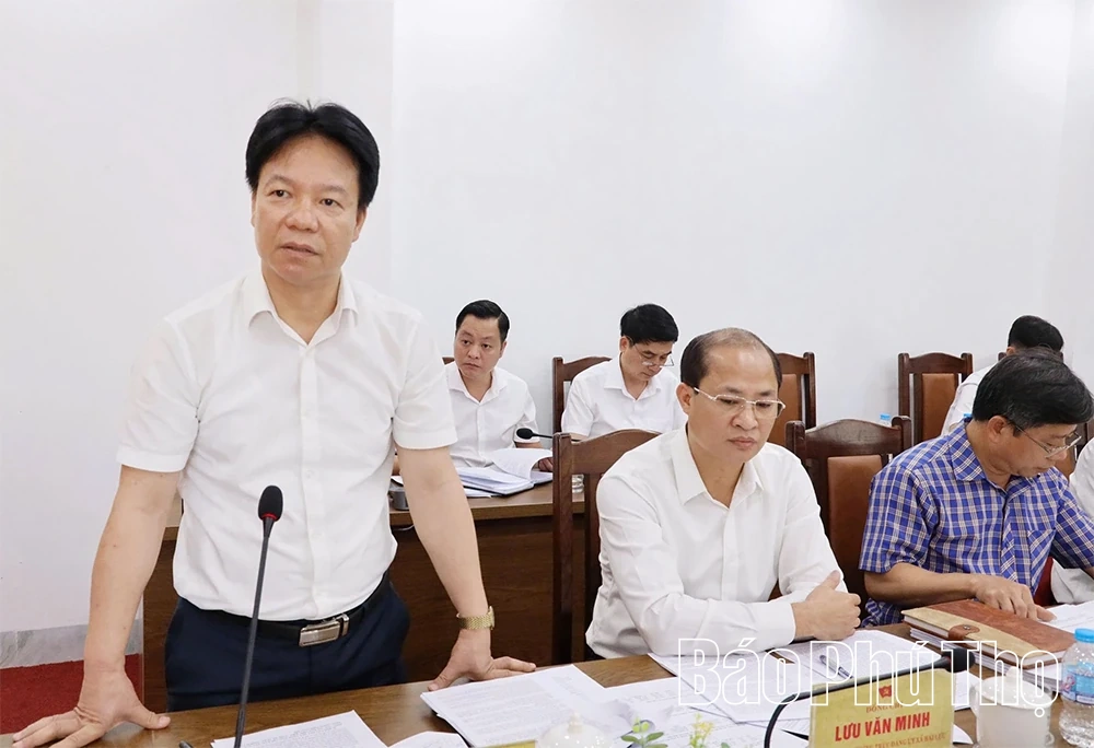 Thông qua dự thảo báo cáo giám sát đối với Ban Thường vụ Đảng ủy xã Sông Lô và Hải Lựu