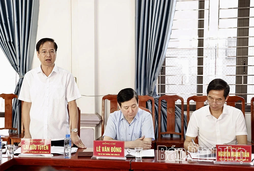 Thông qua dự thảo báo cáo kết quả giám sát đối với Ban Thường vụ Đảng ủy xã Yên Lãng và Yên Lạc