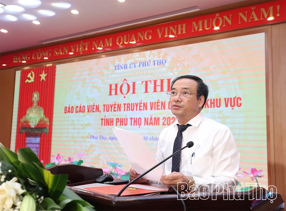 Khai mạc Hội thi Báo cáo viên, tuyên truyền viên giỏi cấp khu vực tỉnh Phú Thọ năm 2026