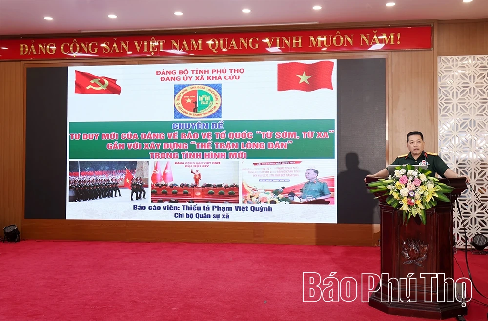 Khai mạc Hội thi Báo cáo viên, tuyên truyền viên giỏi cấp khu vực tỉnh Phú Thọ năm 2026