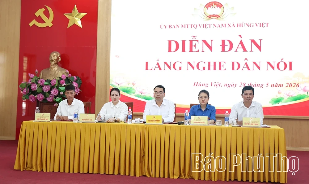 Xã Hùng Việt tổ chức Diễn đàn “Lắng nghe dân nói”