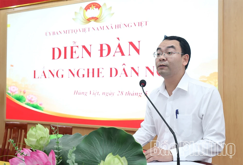 Xã Hùng Việt tổ chức Diễn đàn “Lắng nghe dân nói”