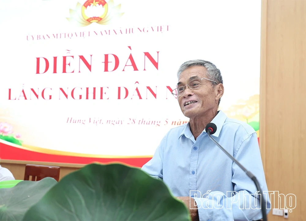 Xã Hùng Việt tổ chức Diễn đàn “Lắng nghe dân nói”