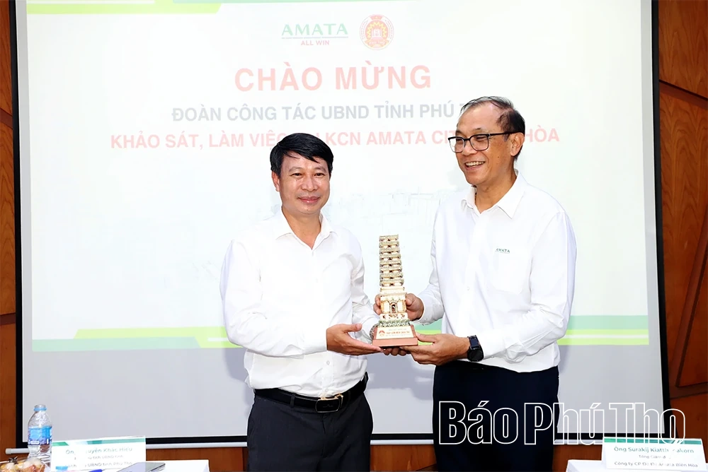 Đoàn công tác tỉnh Phú Thọ khảo sát mô hình KCN sinh thái Amata Biên Hòa