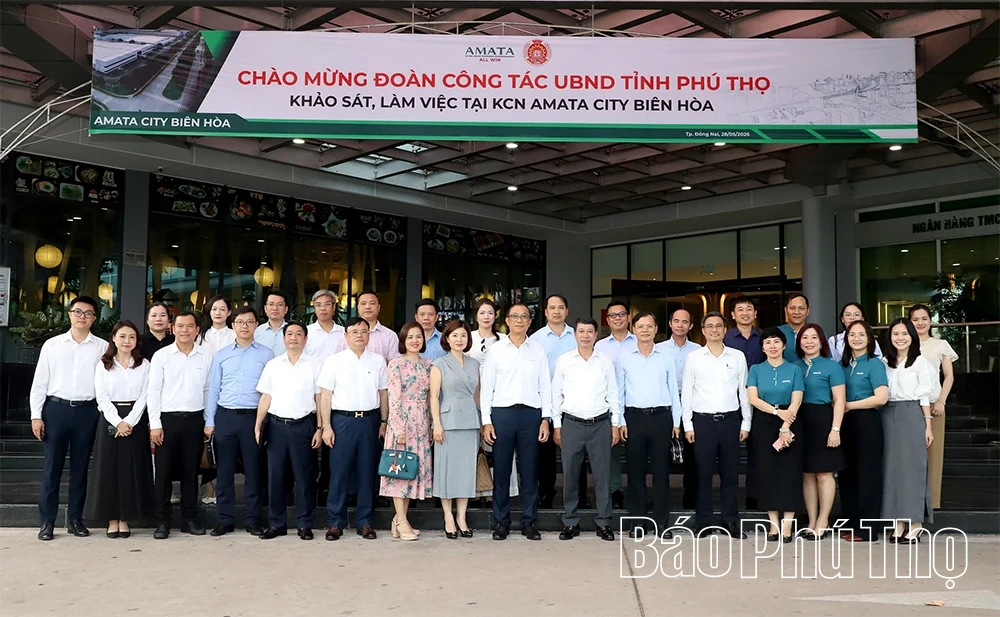Đoàn công tác tỉnh Phú Thọ khảo sát mô hình KCN sinh thái Amata Biên Hòa