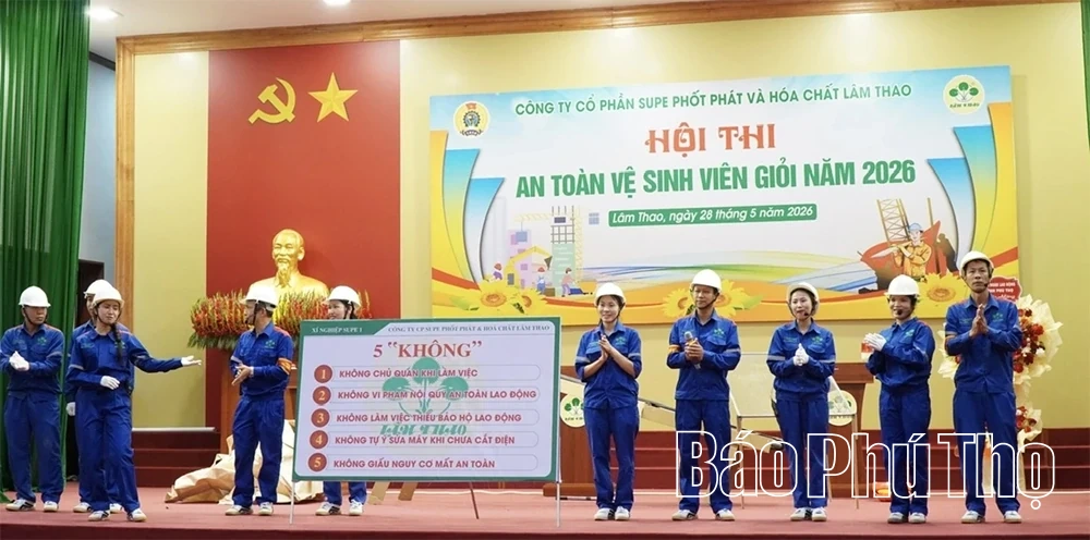 Supe Lâm Thao tổ chức Hội thi An toàn vệ sinh viên giỏi