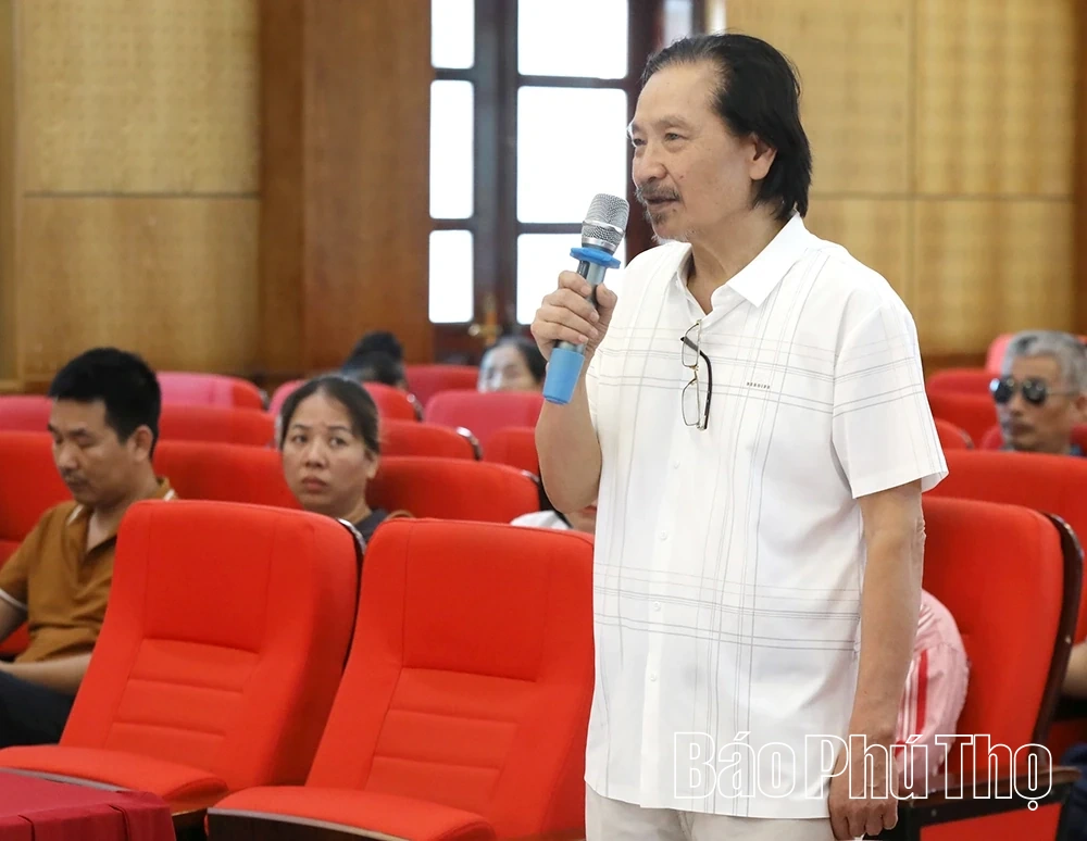 Thông tin đến người dân về việc triển khai dự án xây dựng Trường THPT Chuyên Hoàng Văn Thụ