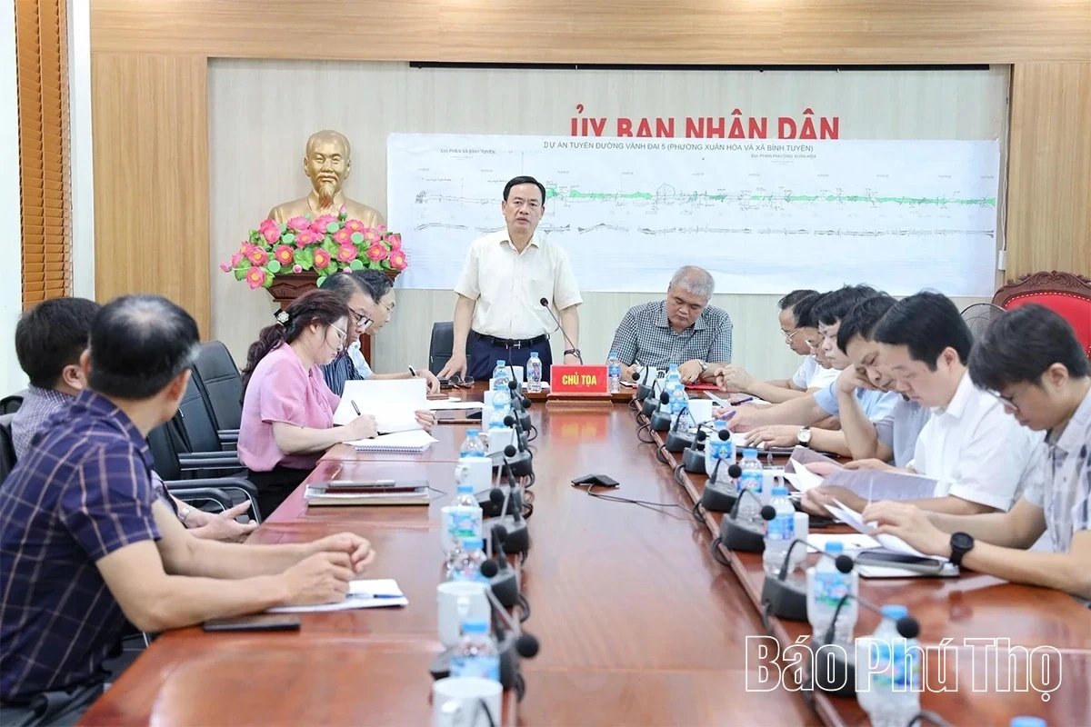 Fierce Drive for Site Clearance of Ring Road 5 Project of the Capital Region Across Phu Tho