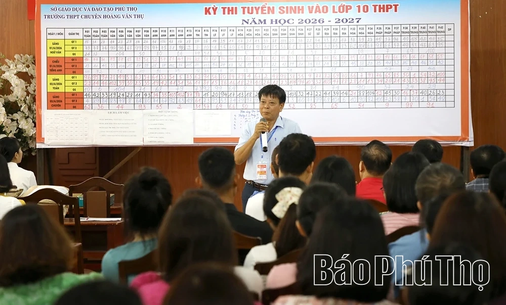 Hội đồng coi thi THPT Chuyên Hoàng Văn Thụ: Nghiêm túc, an toàn, hướng tới tuyển chọn học sinh xuất sắc