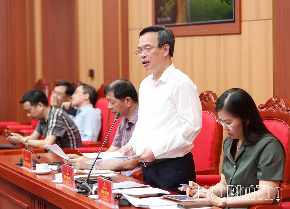Ban Thường vụ Tỉnh ủy xem xét, cho ý kiến một số nội dung quan trọng