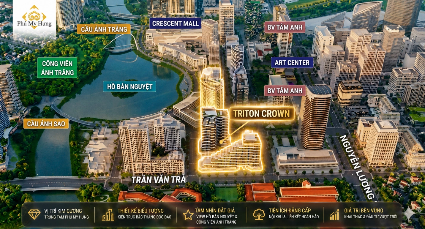 Triton Crown – Biểu Tượng Căn Hộ Hạng Sang Mới Tại Khu đô thị Phú Mỹ Hưng