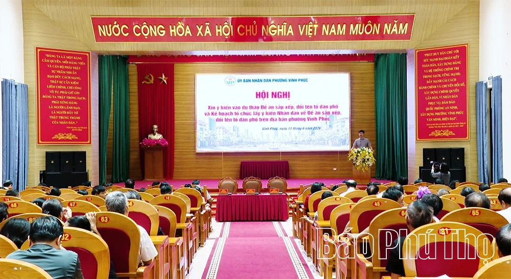 Phường Vĩnh Phúc lấy ý kiến sắp xếp tổ dân phố