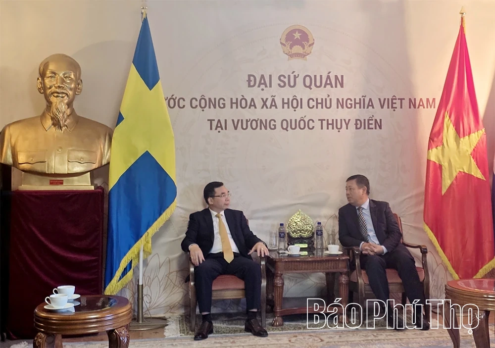 Tỉnh Phú Thọ mong muốn thúc đẩy quan hệ hợp tác với Vương quốc Thụy Điển