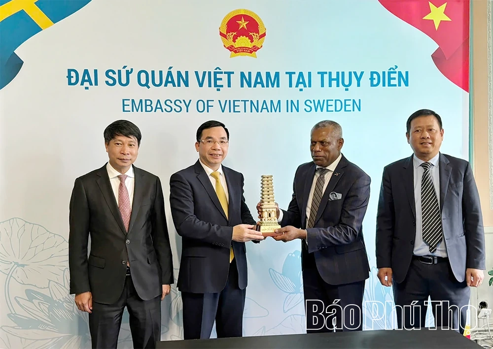 Tỉnh Phú Thọ mong muốn thúc đẩy quan hệ hợp tác với Vương quốc Thụy Điển