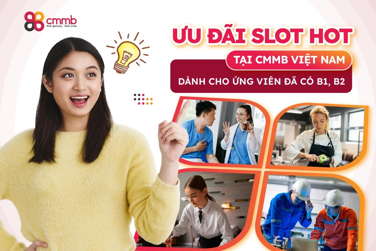 Nhiều suất học nghề HOT tại Đức cho ứng viên có B1 hoặc B2