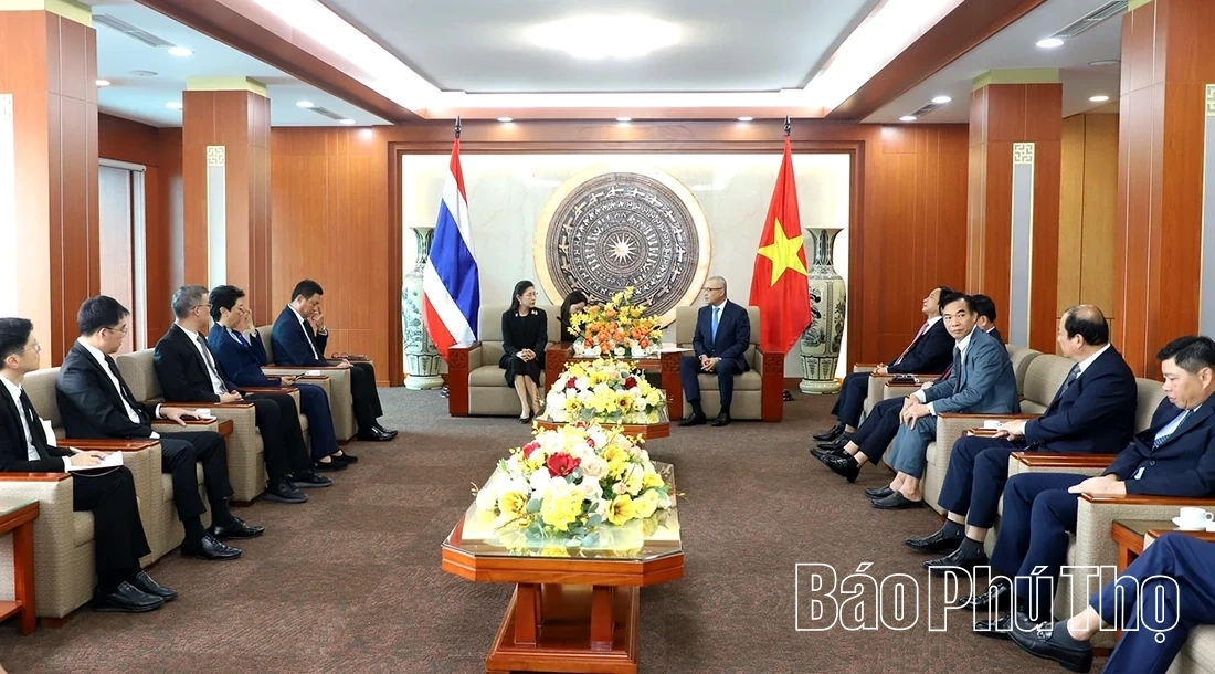 Bí thư Tỉnh ủy Phạm Đại Dương tiếp Đại sứ Vương quốc Thái Lan tại Việt Nam