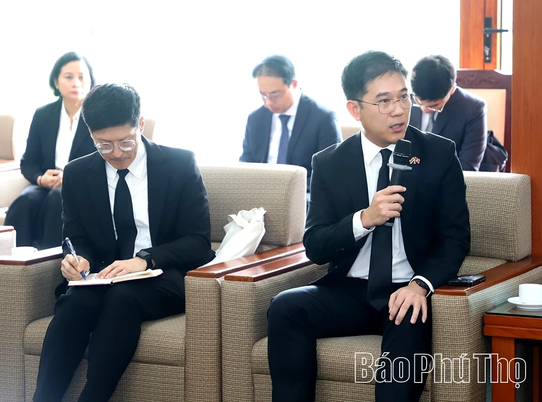 Bí thư Tỉnh ủy Phạm Đại Dương tiếp Đại sứ Vương quốc Thái Lan tại Việt Nam