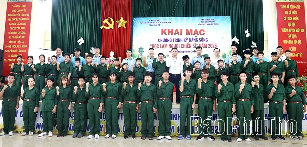 Khai mạc chương trình kỹ năng sống “Học làm người chiến sĩ năm 2026