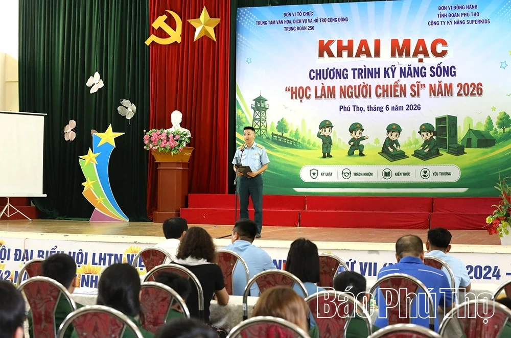 Khai mạc chương trình kỹ năng sống “Học làm người chiến sĩ năm 2026