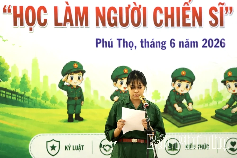Khai mạc chương trình kỹ năng sống “Học làm người chiến sĩ năm 2026