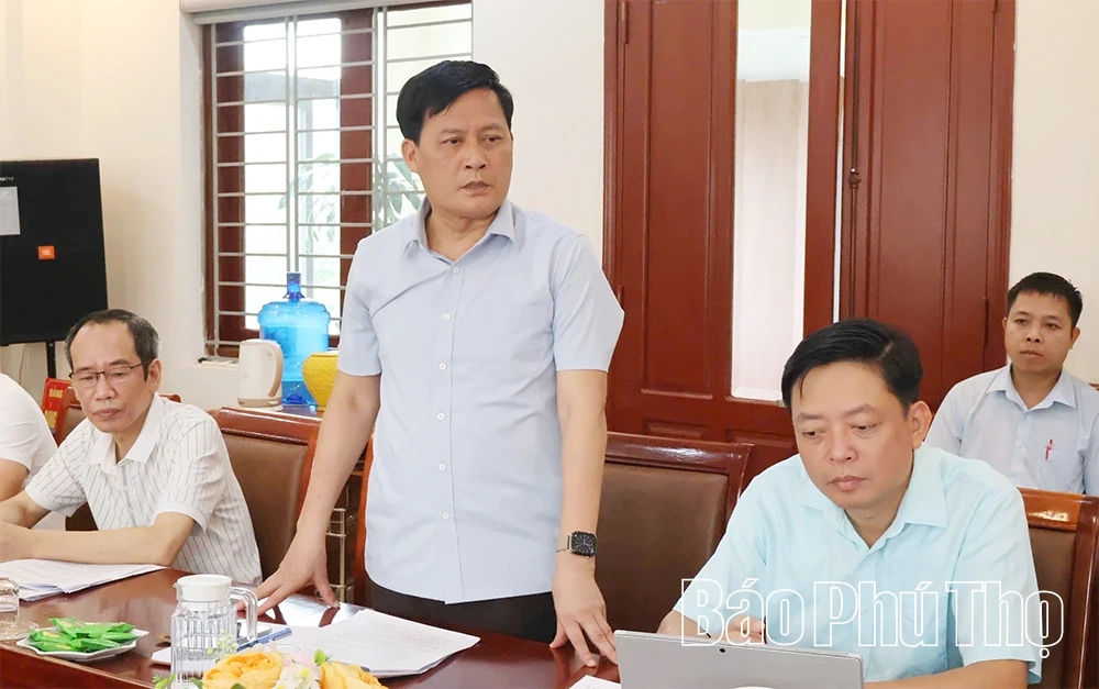 Kiểm tra tiến độ thực hiện các dự án cấp bách phòng chống thiên tai tại phường Hòa Bình, Kỳ Sơn và xã Thịnh Minh