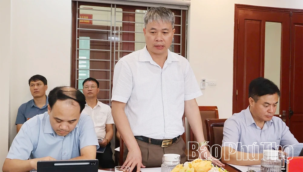 Kiểm tra tiến độ thực hiện các dự án cấp bách phòng chống thiên tai tại phường Hòa Bình, Kỳ Sơn và xã Thịnh Minh