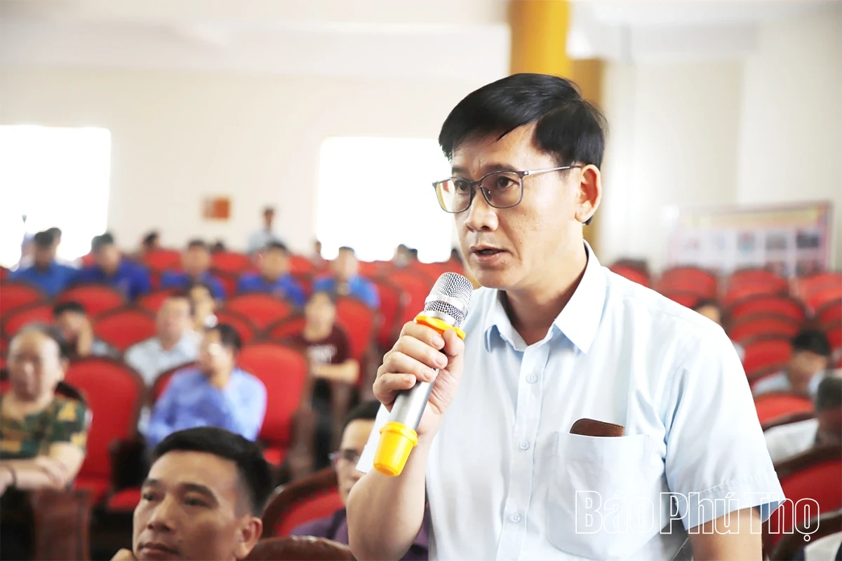 Tổ đại biểu số 14 HĐND tỉnh tiếp xúc cử tri phường Kỳ Sơn và xã Thịnh Minh