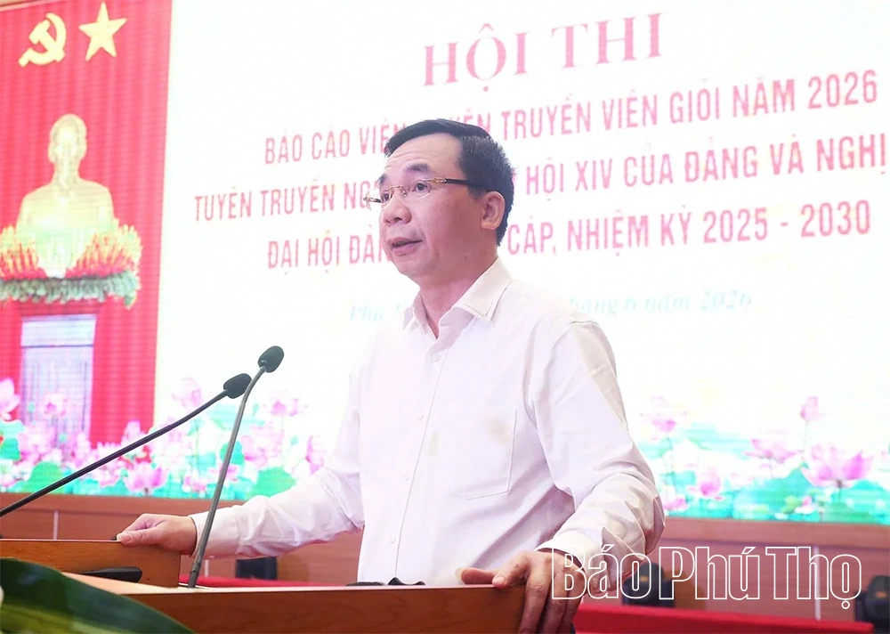 Hội thi báo cáo viên, tuyên truyền viên giỏi tỉnh năm 2026