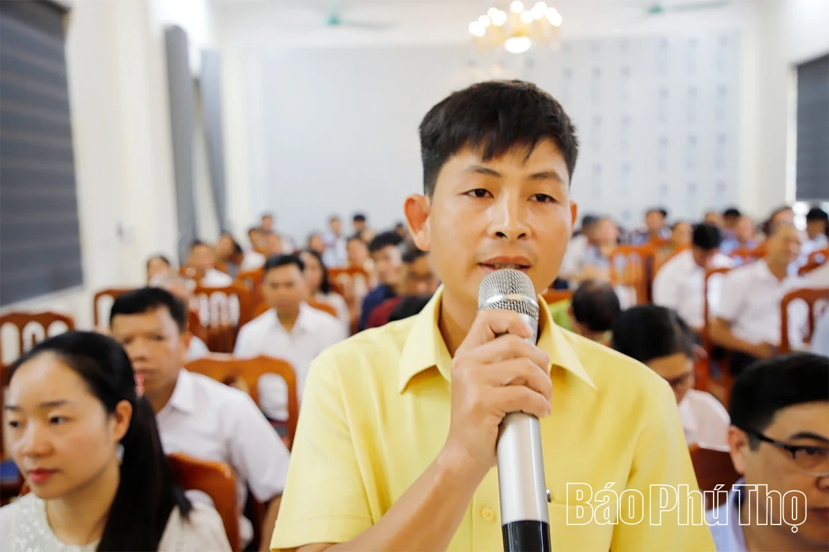 Tổ đại biểu số 15 HĐND tỉnh tiếp xúc cử tri 7 xã khu vực Cao Phong, Kim Bôi
