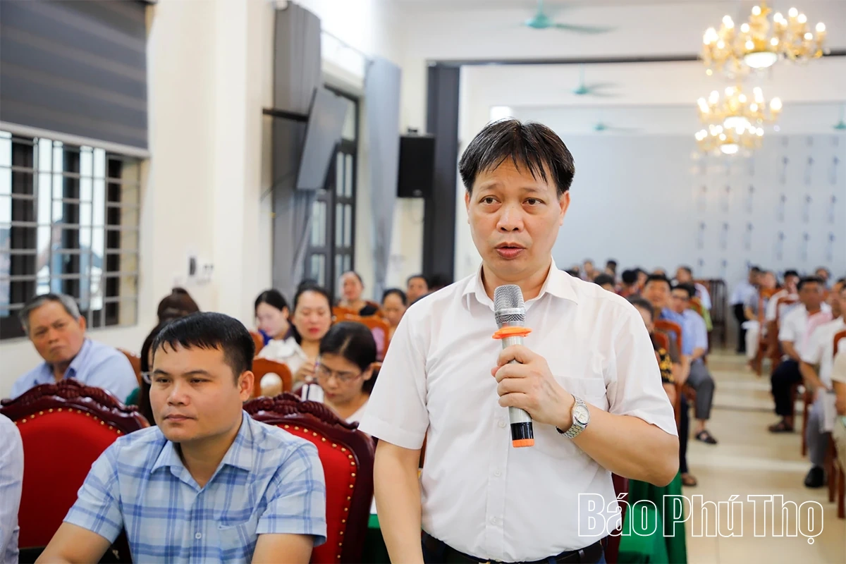 Tổ đại biểu số 15 HĐND tỉnh tiếp xúc cử tri 7 xã khu vực Cao Phong, Kim Bôi