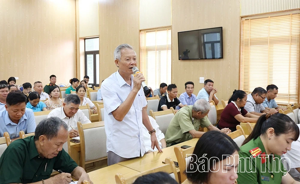 Đại biểu HĐND tỉnh tiếp xúc cử tri xã Tam Nông
