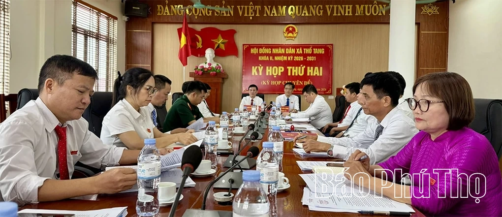 HĐND xã Thổ Tang tổ chức Kỳ họp chuyên đề (Kỳ họp thứ Hai), khóa II nhiệm kỳ 2026-2031