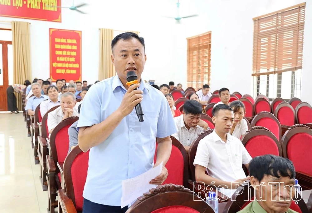 Tổ đại biểu số 11 - HĐND tỉnh khóa XX tiếp xúc cử tri trước Kỳ họp thứ Ba
