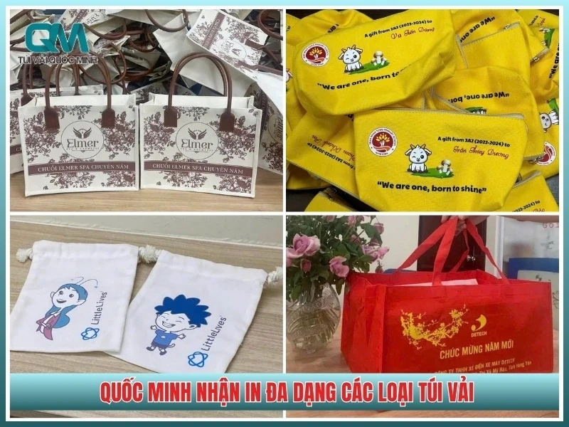 Xưởng in túi vải số lượng ít tại TP.HCM - In Túi Vải Quốc Minh