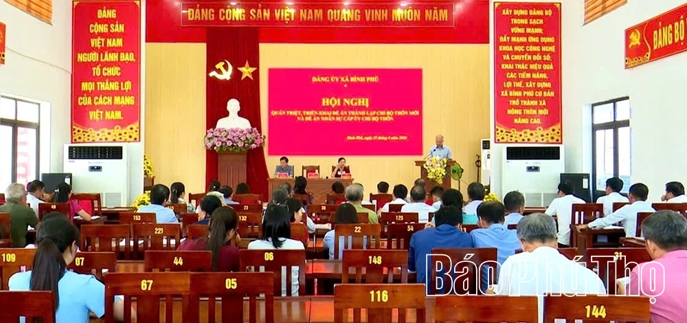Xã Bình Phú triển khai việc sắp xếp, thành lập mới các chi bộ thôn