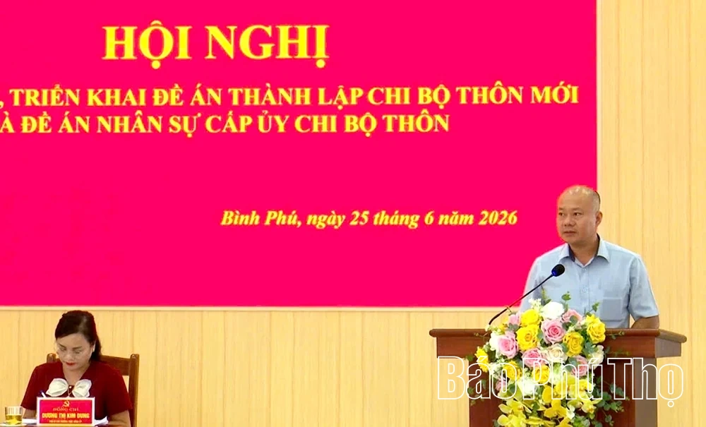 Xã Bình Phú triển khai việc sắp xếp, thành lập mới các chi bộ thôn