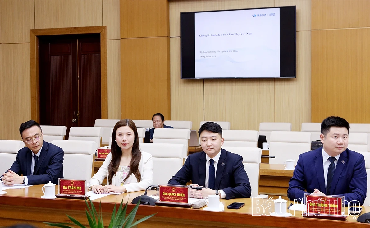 Phú Thọ đẩy mạnh hợp tác với các tập đoàn tài chính, xây dựng hàng đầu Trung Quốc